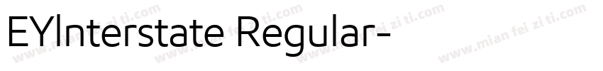 EYlnterstate Regular字体转换